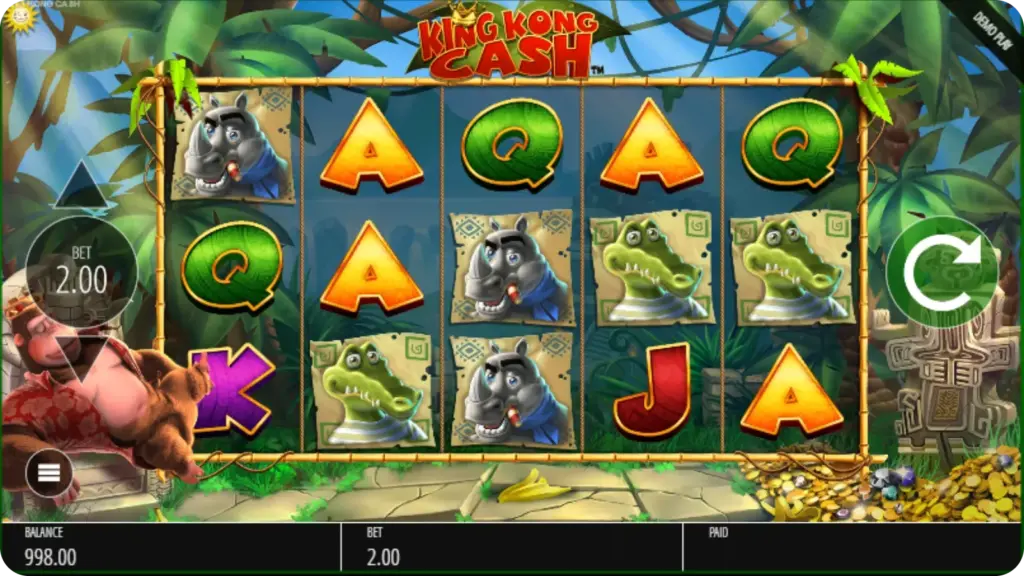 King Kong Cash Sites Slot Theme Graphics and Sound